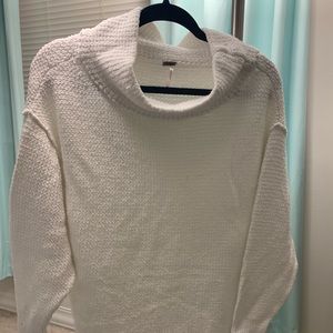 Free people white sweater